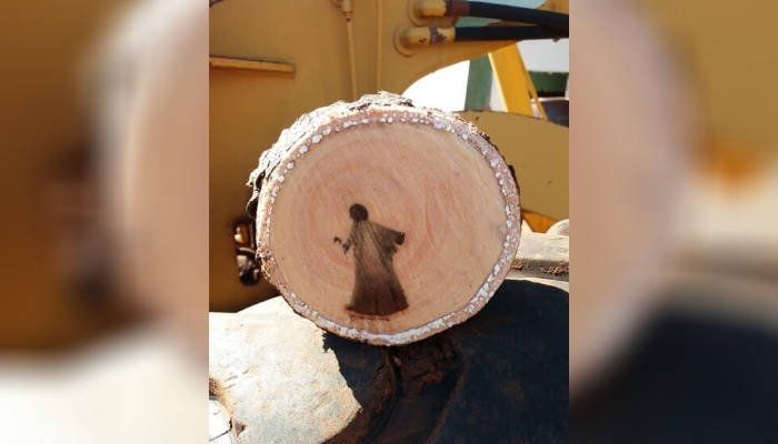 Heboh, Pria Ini Temukan Gambar Mirip Yesus di Potongan Kayu