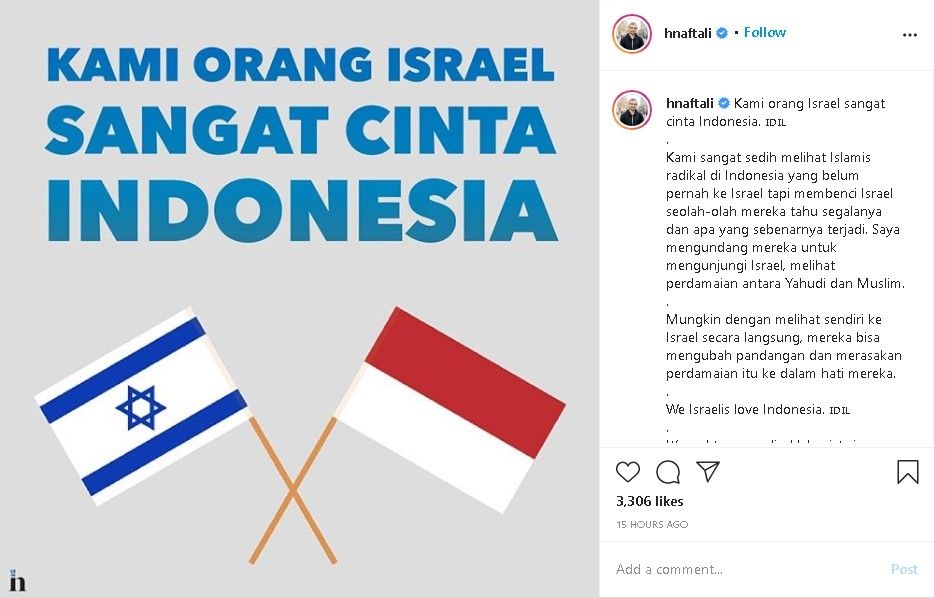 Ucapkan Selamat HUT RI, Influencer Israel Panen Hujatan Warganet Indonesia