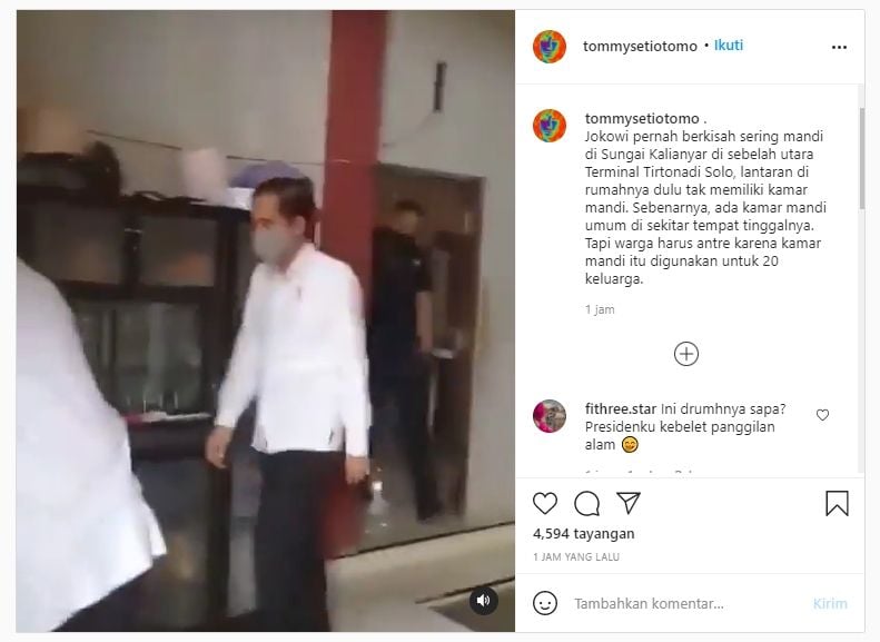 Heboh Video Jokowi Numpang ke Kamar Mandi Warga