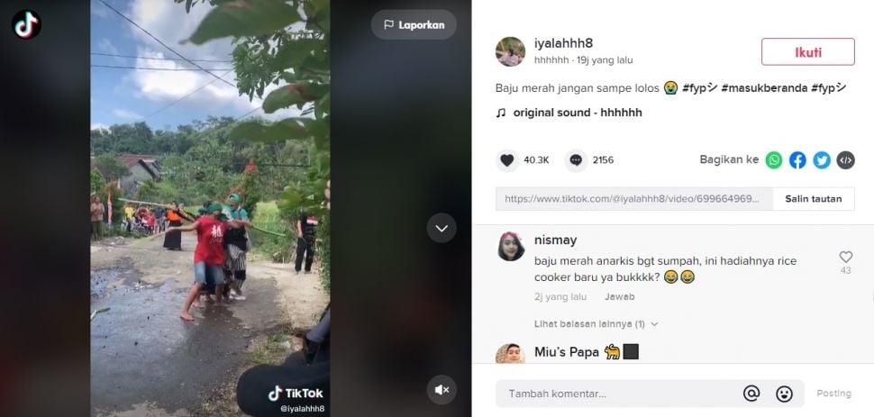 Viral Emak-emak Barbar Lomba 17 Agustus, Publik: Lomba Melampiaskan Dendam Tetangga