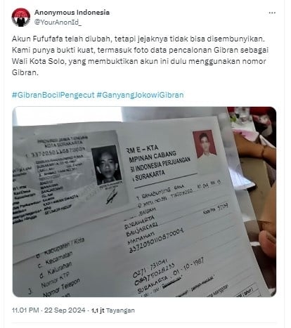 Sempat Ubah Data Akun GoPay Jadi Slamet, Nama Gibran di Ovo Masih Sama