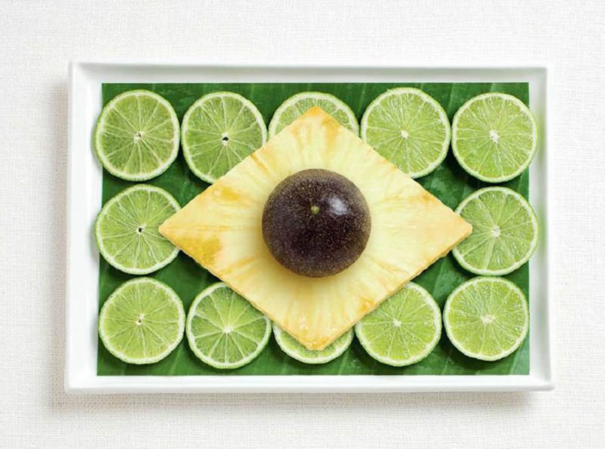 Unik, Beginilah Jadinya Jika Bendera Negara Terbuat Dari Makanan 