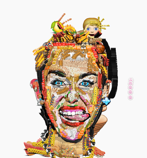 Potret Artis Internasional menggunakan emoji