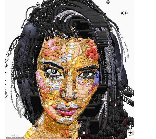 Potret Artis Internasional menggunakan emoji