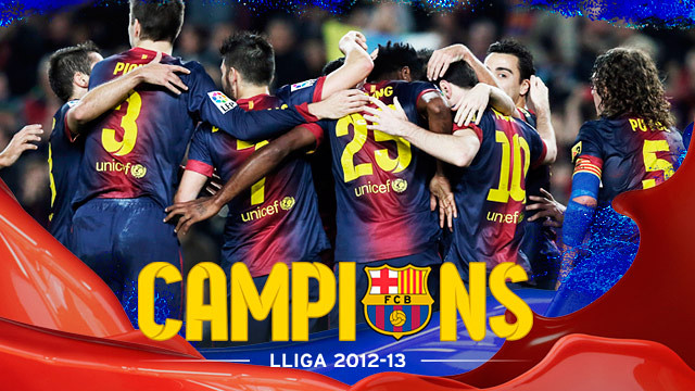 Selamat FC BARCELONA! Juara La Liga 2012-2013