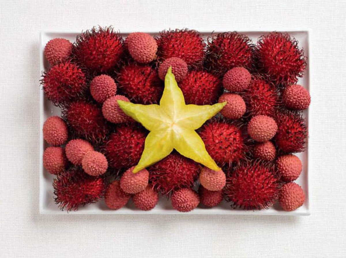 Unik, Beginilah Jadinya Jika Bendera Negara Terbuat Dari Makanan 