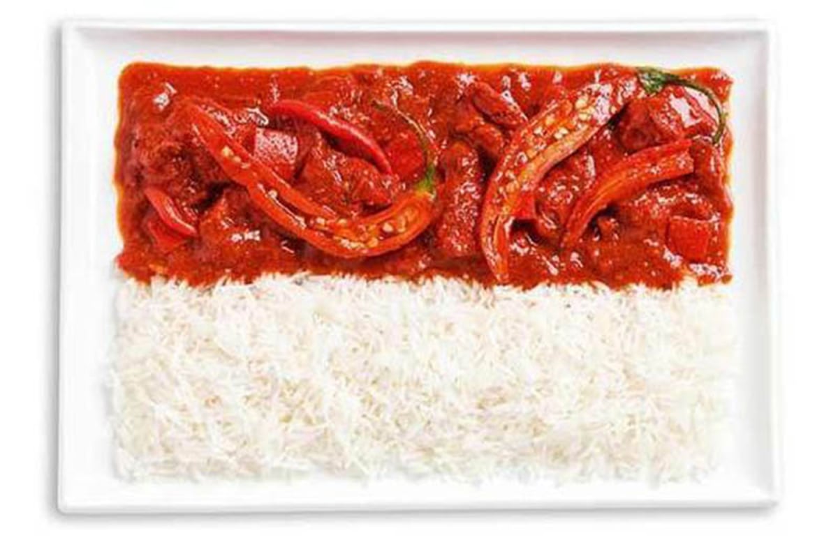 Unik, Beginilah Jadinya Jika Bendera Negara Terbuat Dari Makanan 