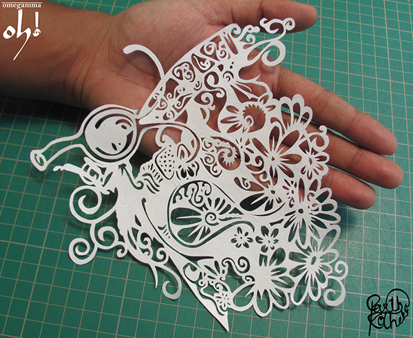 &#91;Skill Tingkat Dewi&#93; Seni Paper Cut Super Detail dan Telaten