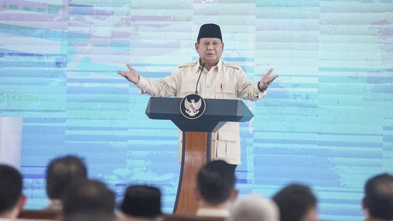 IHSG Anjlok, Prabowo: Saya Tidak Takut, Indonesia Punya Kekuatan