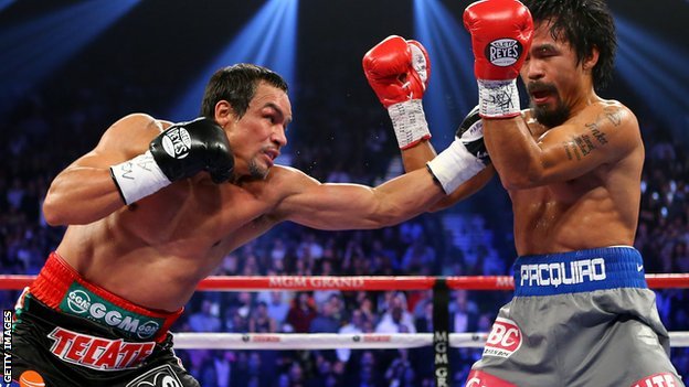 Diluar Dugaan, Juan Manuel Marquez Berhasil Memukul KO Manny Pacquiao Rounde Ke 6