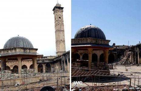 &#91;Update Suriah&#93; Menara Masjid Aleppo Hancur