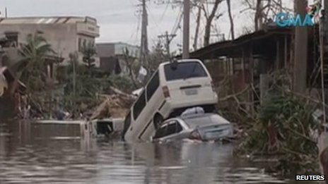 Typhoon Haiyan: 'At least 100 dead' in Philippines