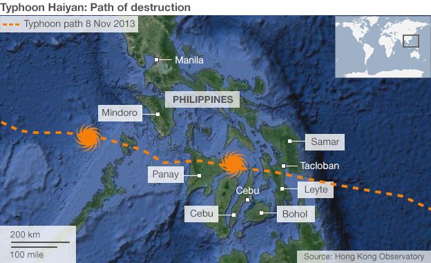 Filipina Darurat Bencana Karena Topan Haiyan Yang Dahsyat