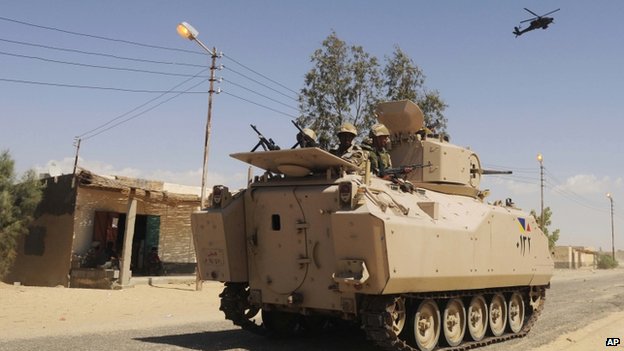 Diye lagi,Egypt: 29 killed as Sinai attacks target security forces