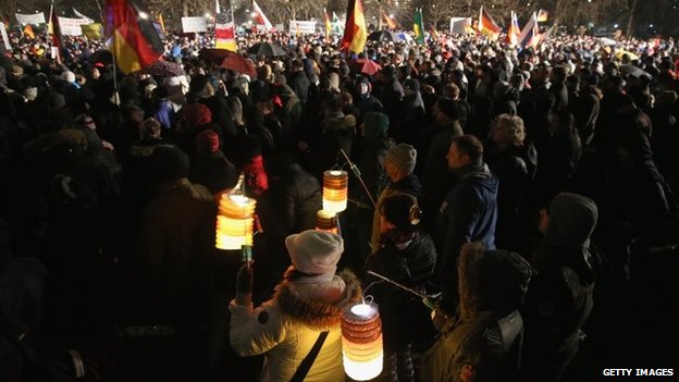 Sieg Heil,Germany Pegida protests: Rallies over 'Islamisation