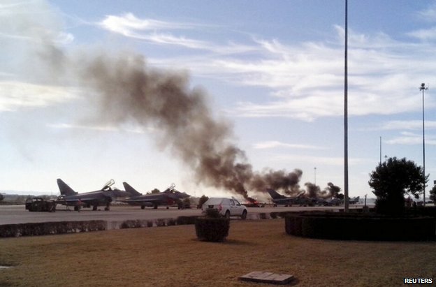 Greek fighter jet crashes in Spain killing 10 people