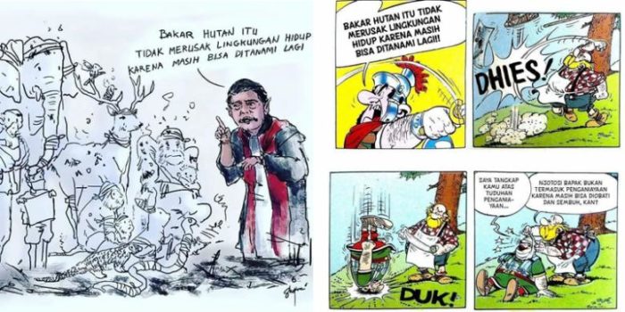 Meme-Meme Kocak Pak Hakim &quot;Bakar Hutan Tidak Merusak Lingkungan Hidup&quot;!!