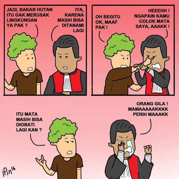 Meme-Meme Kocak Pak Hakim &quot;Bakar Hutan Tidak Merusak Lingkungan Hidup&quot;!!