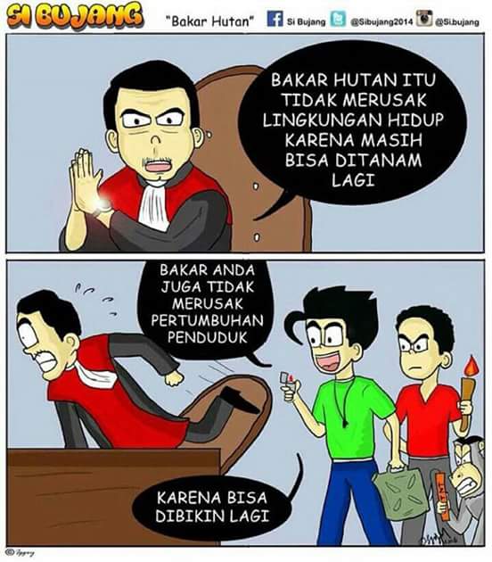 Meme-Meme Kocak Pak Hakim &quot;Bakar Hutan Tidak Merusak Lingkungan Hidup&quot;!!