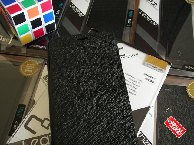 Anti Gores, Jelly Case, Softcase, Silicon, Nillkin Leather Flip Case buat Lenovo K860