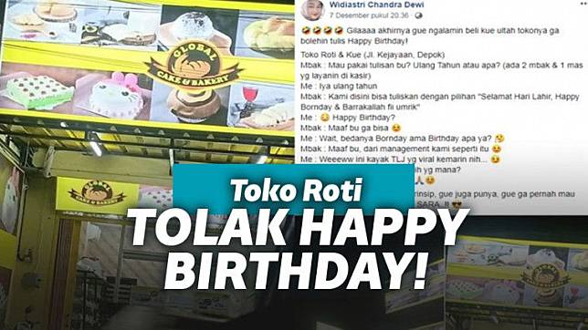 Toko Kue di Depok Tolak Tulis 'Happy Birthday', Bolehnya 'Barakallah Fii Umrik'
