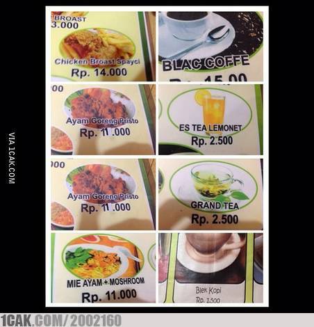 Berbagai Menu Makanan Absurd Warung ini Bikin Pelanggan Nangis Kejer, Kenyang Duluan!