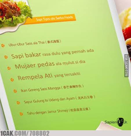 Berbagai Menu Makanan Absurd Warung ini Bikin Pelanggan Nangis Kejer, Kenyang Duluan!