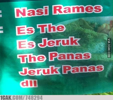 Berbagai Menu Makanan Absurd Warung ini Bikin Pelanggan Nangis Kejer, Kenyang Duluan!