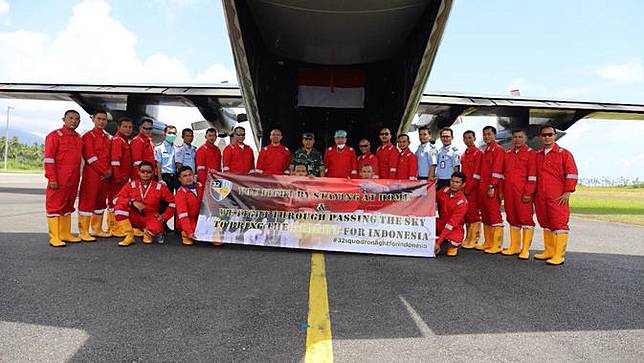 Sebelum ke Jakarta, Pesawat Hercules Angkut Peralatan Medis Sudah Mendarat di Natuna