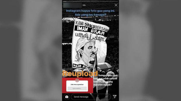 Instagram Beri Tanggapan Penghapusan Foto Rizieq Shihab