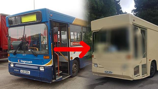 Bus Rongsokan Diubah Jadi Van Impian, Bisa Ditiru Nih Gan!