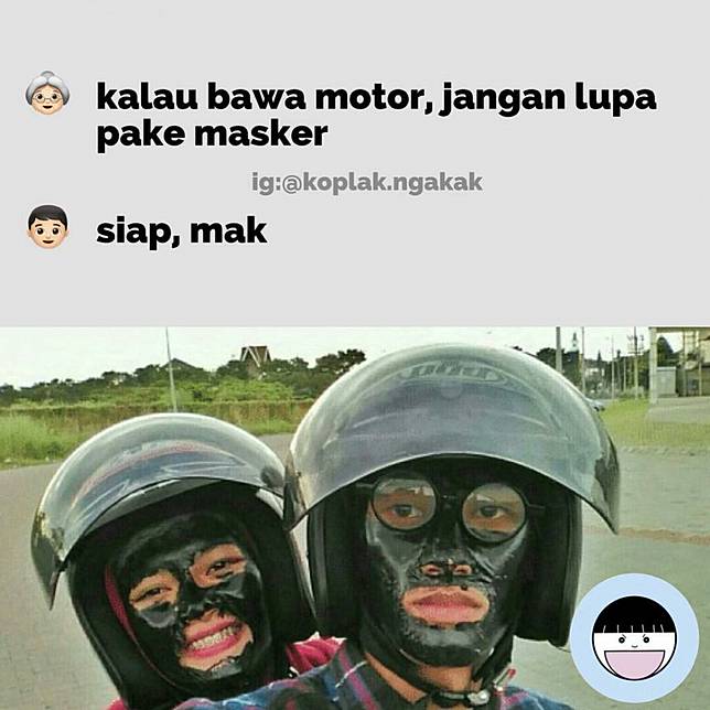 Masker Aneh Bin Nyeleneh dari Warga-net yang Bikit Tepok Jidat