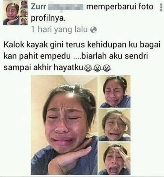 Status Putus Cinta Ini Bikin Ngakak