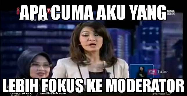 6 Meme Lucu Ira Koesno, Sosok Bikin Gagal Fokus Saat Debat Pilgub!!