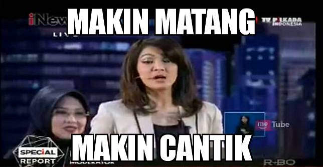 6 Meme Lucu Ira Koesno, Sosok Bikin Gagal Fokus Saat Debat Pilgub!!
