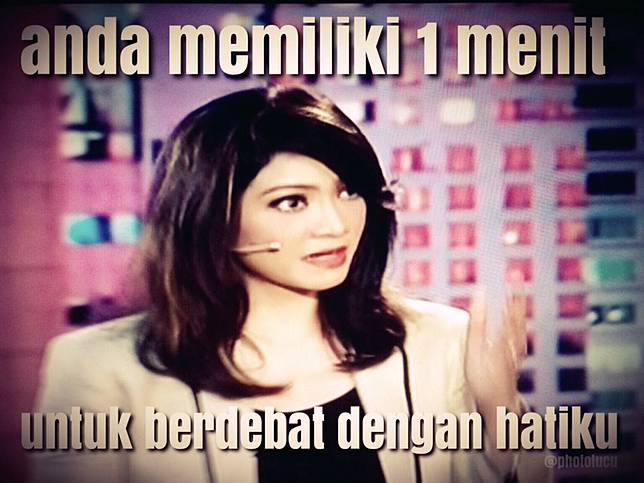 6 Meme Lucu Ira Koesno, Sosok Bikin Gagal Fokus Saat Debat Pilgub!!