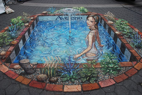 Chalk Art&#91;3d ilusion with kapur&#93;&#91;PIC+VID&#93;