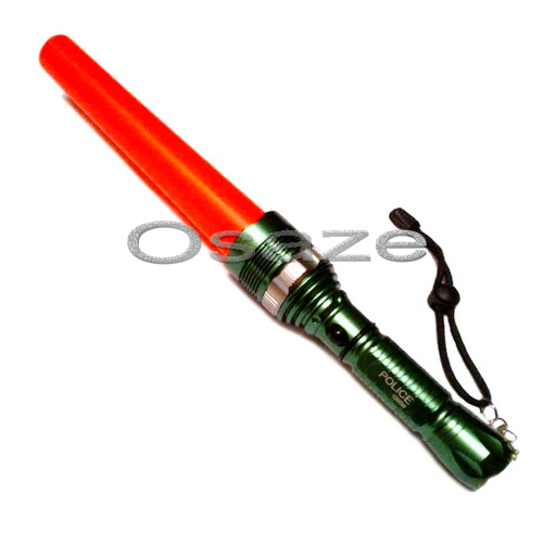 Senter police green 1200w traffic baton