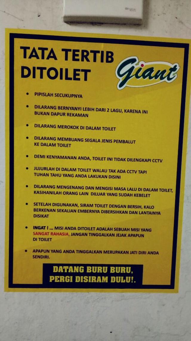 4 Tata Tertib Toilet yang Cuma Ada di Indonesia, Sumpah Ngakak