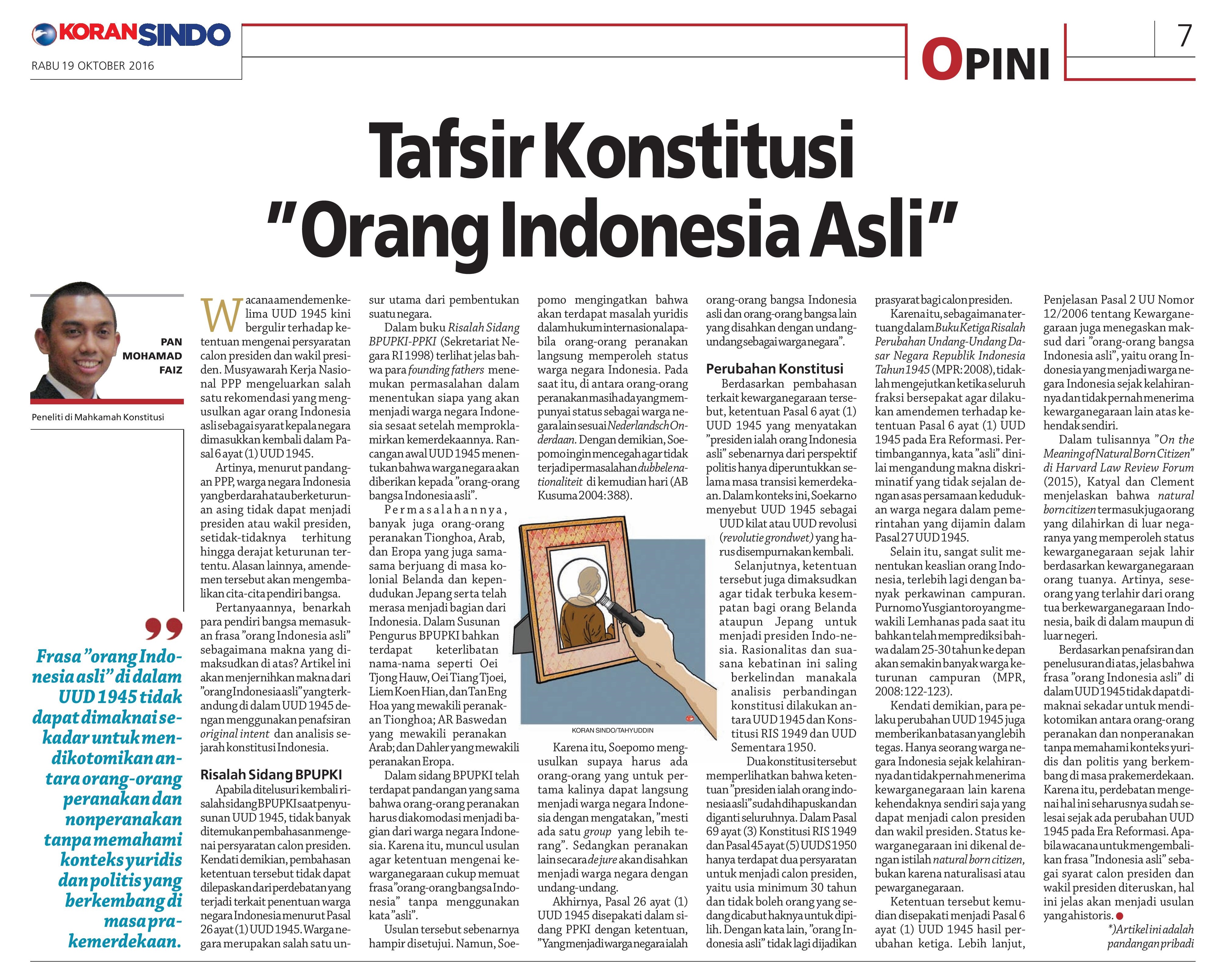 Siapa Pribumi Asli Indonesia Yang Sebenarnya? Sejarah Telah Menjawab ...