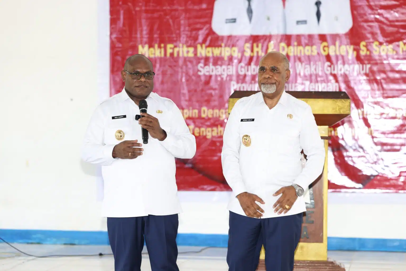 Gubernur dan Wagub Papua Tengah Terpaksa Tinggal Seatap Belum Ada Rumah