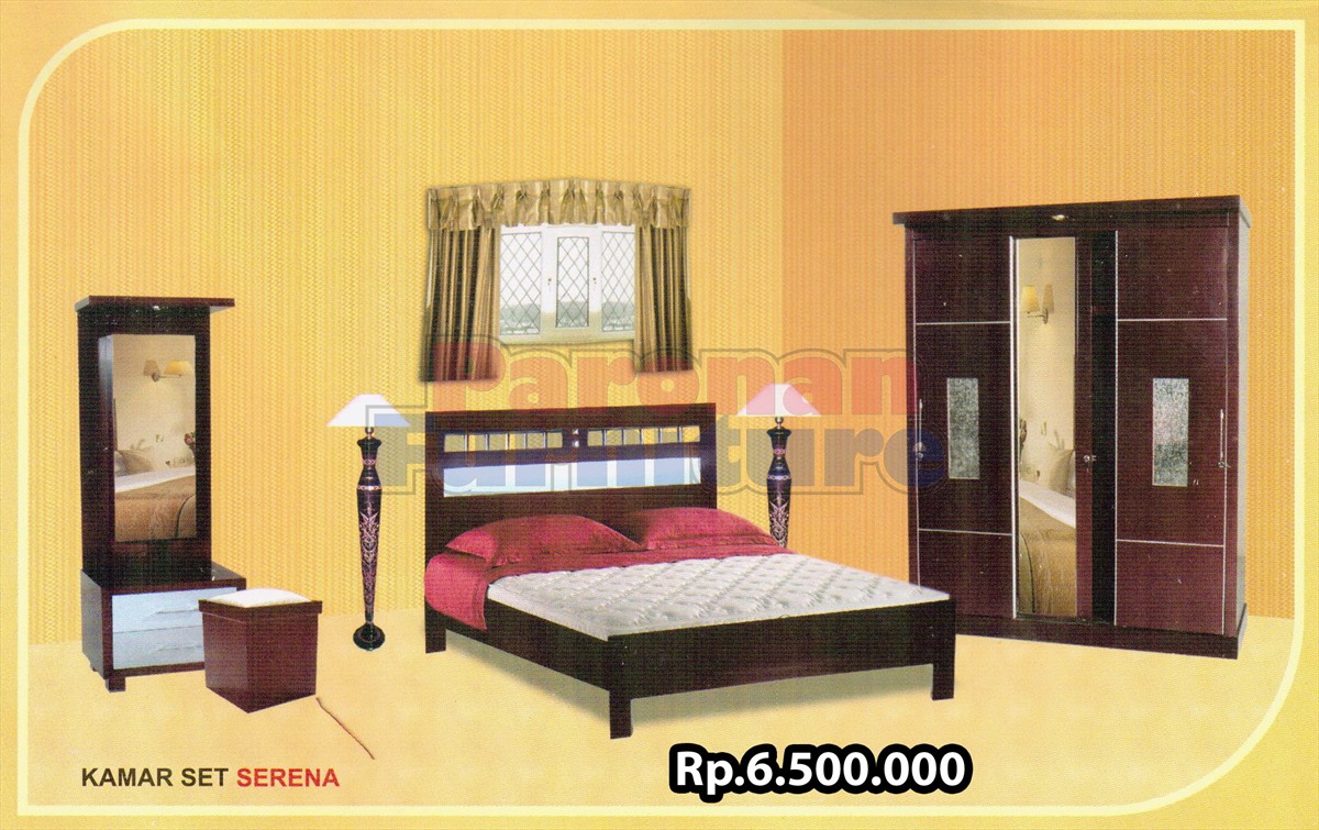 Terjual Paronan Furniture Kamar Set  Ranjang lemari  