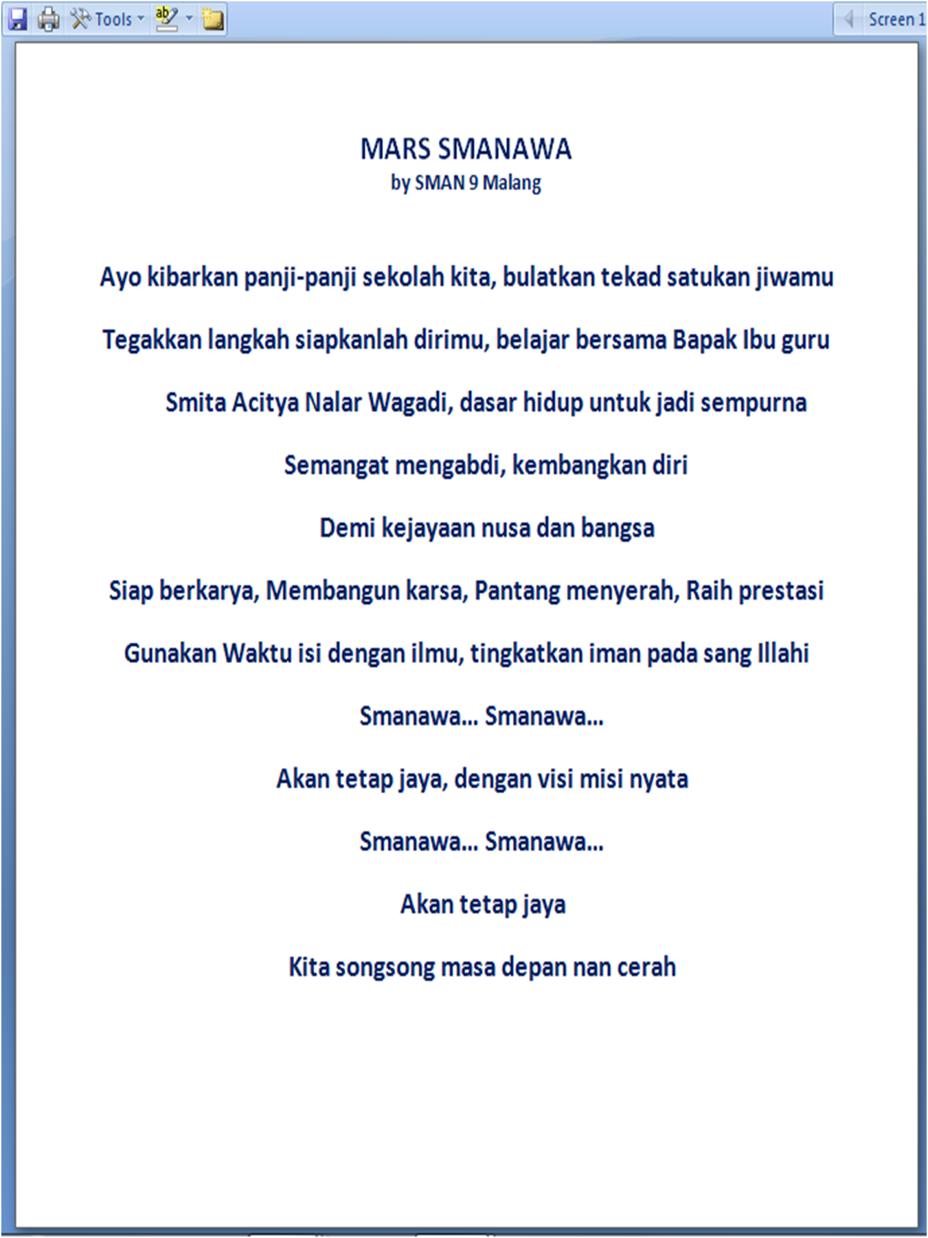 ~๑ஜ►SMA Negeri 9 Malang "SMANAWA"◄ஜ๑~