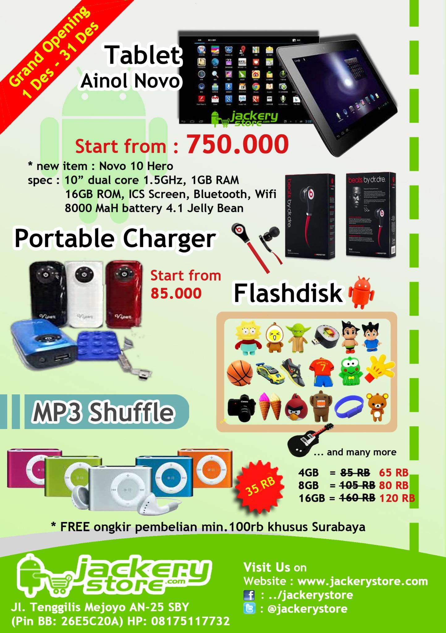 Grand Opening www.jackerystore.com bagi2 hadiah