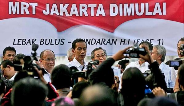 Jokowi resmikan pembukaan MRT di Bundaran HI