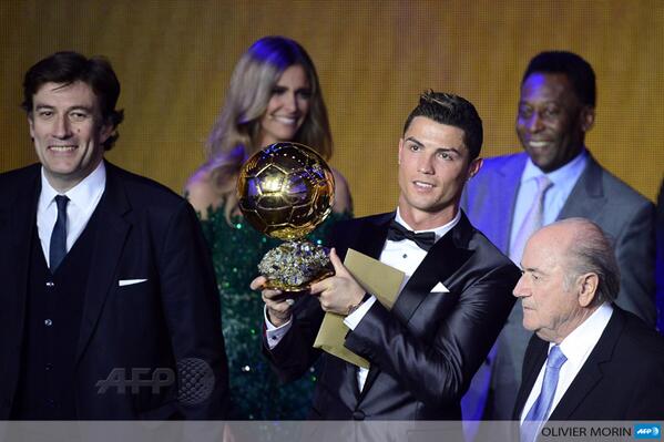 Ronaldo Pesepakbola terbaik 2013 (Ballon D Or) inilah hasil lengkapnya gan