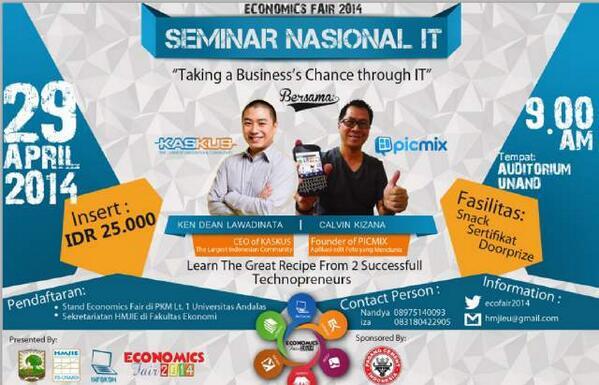 ★★ &#91;FR&#93; Kopdar &amp; Seminar Nasional IT w/ Ken Dean Chairman of Kaskus ★★ 