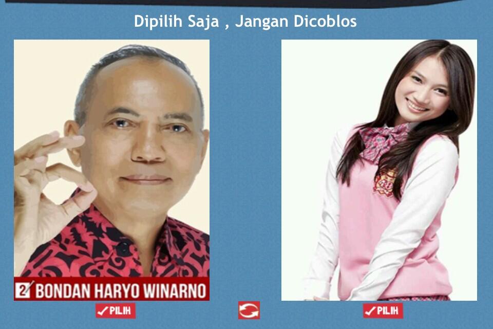 Jangan Dicoblos, Pilih saja JKT 48 atau Caleg, Capres Indonesia 2014!