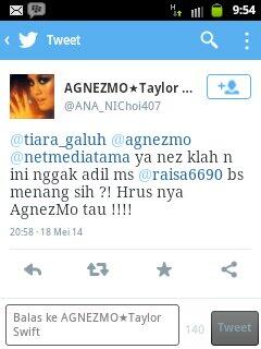 FANS AGNEZMO MURKA KEPADA RAISA