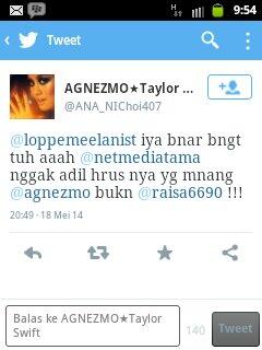 FANS AGNEZMO MURKA KEPADA RAISA